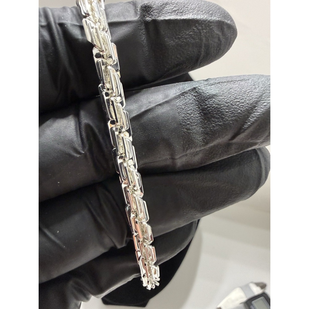 milano bracelet silver filled 8 inch 5mm stamped lobster clasp - Picture 5 of 8